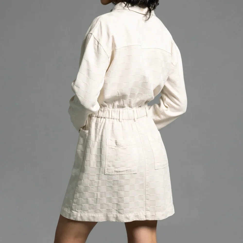 Weekend Los Angeles ADORIA DRESS Checkered Pattern  size Large. - Picture 9 of 9